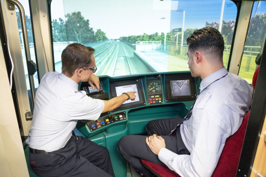 Een kijkje in de metrosimulator